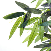 Bambou Artificiel XXL 1,80H m arbre artificiel Feuilles denses réalistes Pot Inclus Noir Vert-8