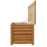 Coffre de rangement extérieur jardin 176L en bois avec poignée, dim. 130L x 50l x 45H cm-7