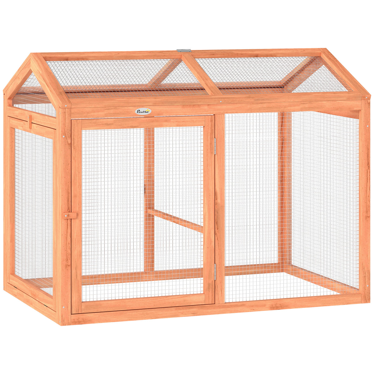 Enclos poulailler en bois modulable, 104 x 70,5 x 84 cm, orange-6