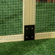 Enclos poulailler en bois, 1,18 m², naturel-3