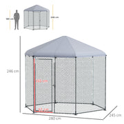 Enclos poulailler couvert, 5 m²-8