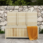 Coffre de rangement jardin en bois 172L avec vérins, pour l'extérieur - 120L x 55l x 45H cm-7