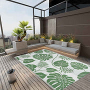 Vidaxl outdoor rug arakil 190x290 cm polypropylene green-0