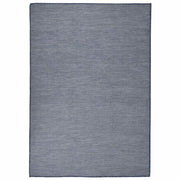 Tapis d'extérieur tissé à plat 140x200 cm, bleu