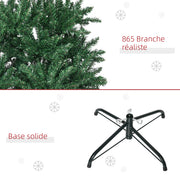 Sapin de Noël Artificiel 210H cm 865 Branches épines Imitation Nordmann Grand réalisme Vert-4