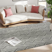 Tapis salon 200 x 140 cm poils courts lavable en machine hypoallergénique pour salon, chambre à coucher, bureau, gris-8