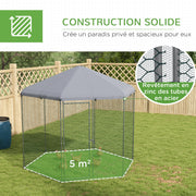 Enclos poulailler couvert, 5 m²-5