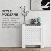 Cache-radiateur grille croisée bois-1