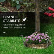 Bain d'oiseaux Abreuvoir, mangeoire pour Oiseaux jardinière 2 en 1 dim. Ø 50 x 72H cm polypropylène Bronze Antique-6