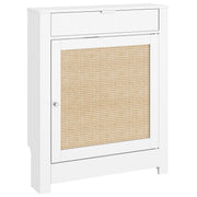 Cache-radiateur placard rabattable rotin-7