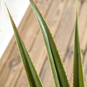 Agave artificiel 90 cm, 16 feuilles, pot ciment-8
