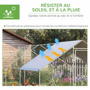 Enclos poulailler chenil volière, 18 m²-6