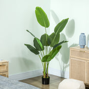 Oiseau de paradis artificiel 160 cm, pot lesté-6