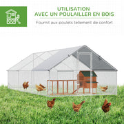 Enclos poulailler chenil volière, 18 m²-7