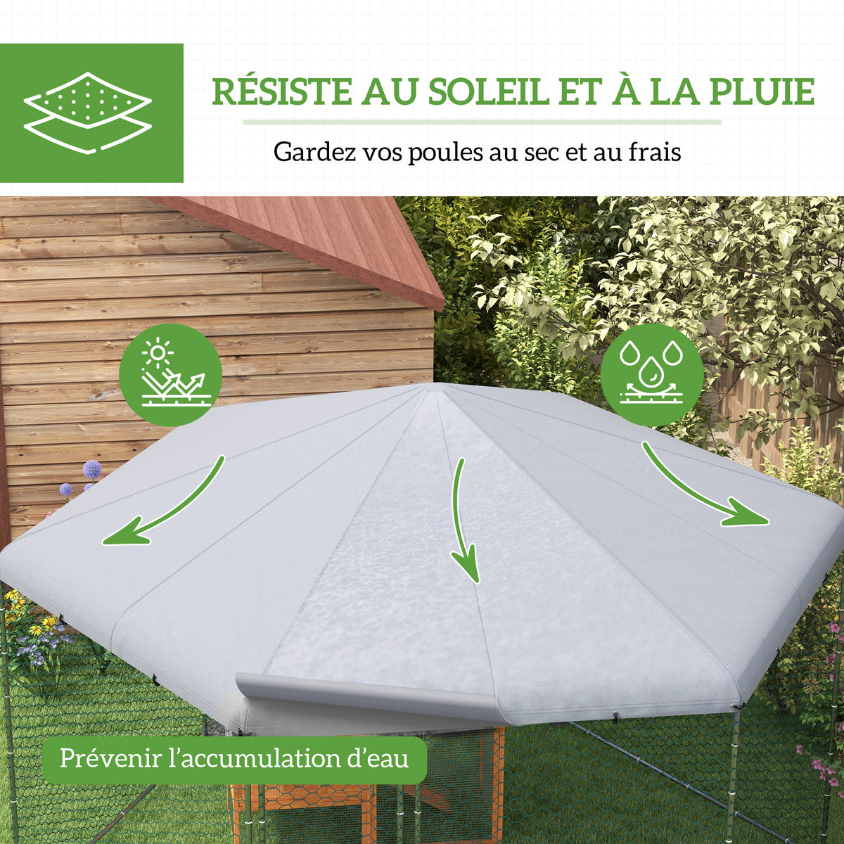 Enclos poulailler couvert, 10 m²-3