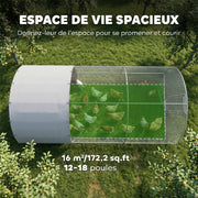 Grand enclos poulailler, 15,96 m²-1