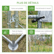 Grand enclos poulailler, 10,64 m²-6