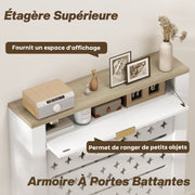 Cache-radiateur placard rabattable étagère-6