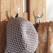 Meuble d'entrée vestiaire avec panneau porte-manteau, miroir et banc à chaussures - 6 crochets et étagère réglable-8