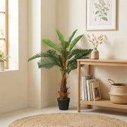Palmier Artificiel palmier 100 cm avec 21 Feuilles en PEVA, Plante Décorative avec Pot en Plastique, Vert-7