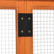 Enclos poulailler en bois, 1,18 m², orange-9