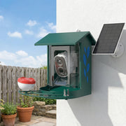 Mangeoire à Oiseaux avec Caméra 2K Solaire 2,5L 142°, Identification IA 16000+, App, IP65, SD 32 Go, 30x34,5x26,3cm Vert-1