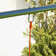 Balançoire portique balançoire pour enfants avec 2 siège de balançoire structure en métal charge max. 90 kg multicolore-7