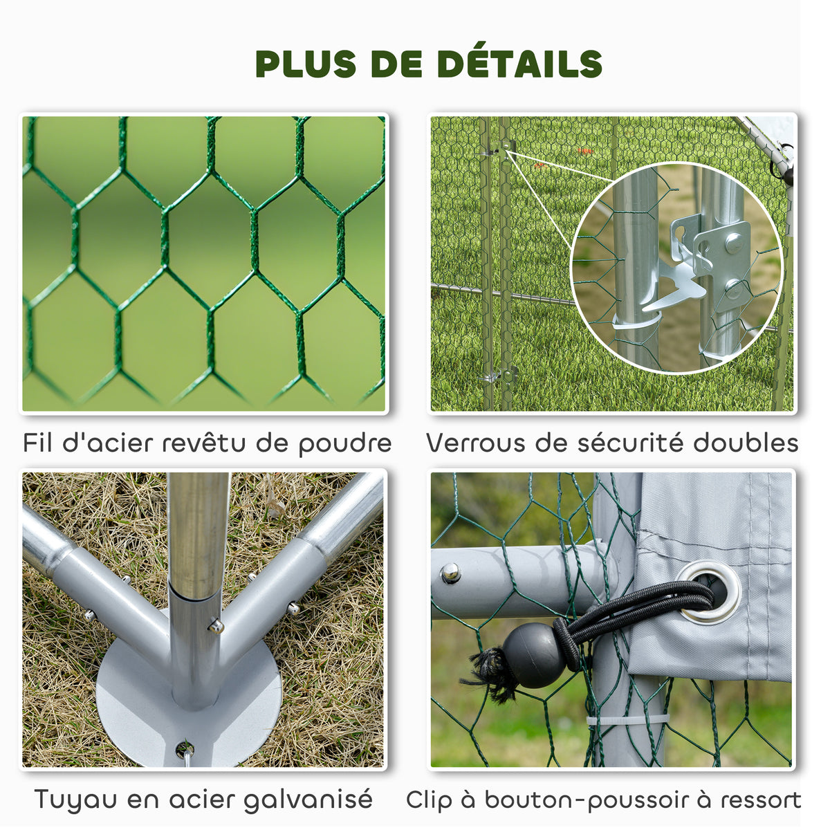 Enclos poulailler extérieur, 4 m²-2