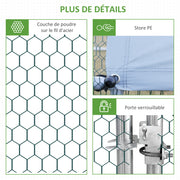 Enclos poulailler chenil volière, 18 m²-8