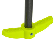 Balançoire 4 agrès portique avec balançoire - dim. 3,55L x 1,84l x 1,86H m métal époxy anticorrosion PE Gris-7