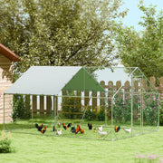 Poulailler enclos avec distributeur et perchoir, 12-18 poules-5