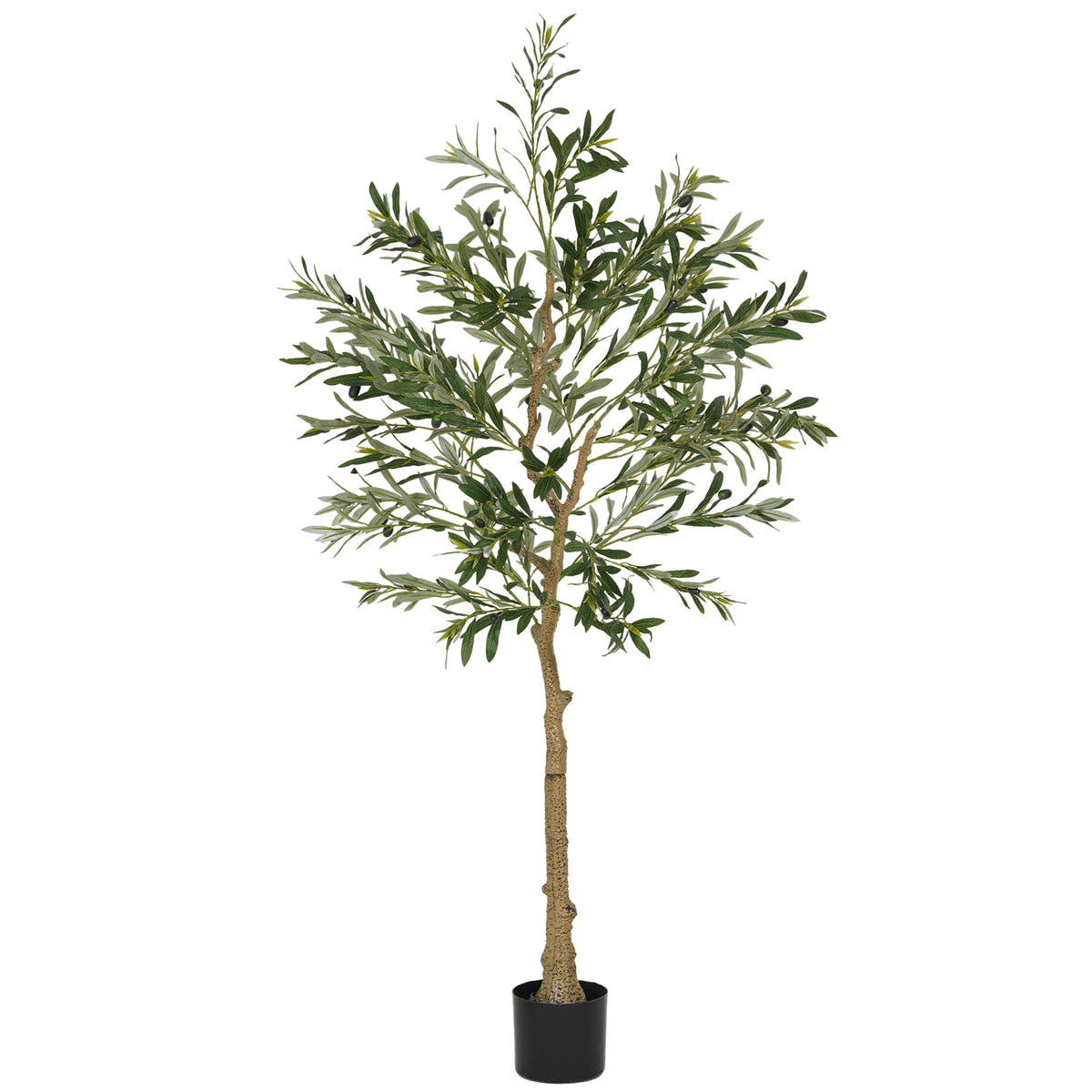 Olivier artificiel 150 cm plante artificielle intérieur, fausse plante décoration pour maison, bureau, salon, chambre-0
