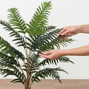 Fougère artificielle 90 cm en pot, branches flexibles, intérieur et extérieur-4