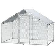 Enclos poulailler en métal, 5,1 m², pour 5 à 8 poules-0