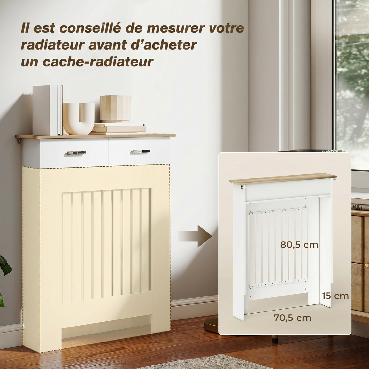 Cache-radiateur bois tiroir lattes verticales-3