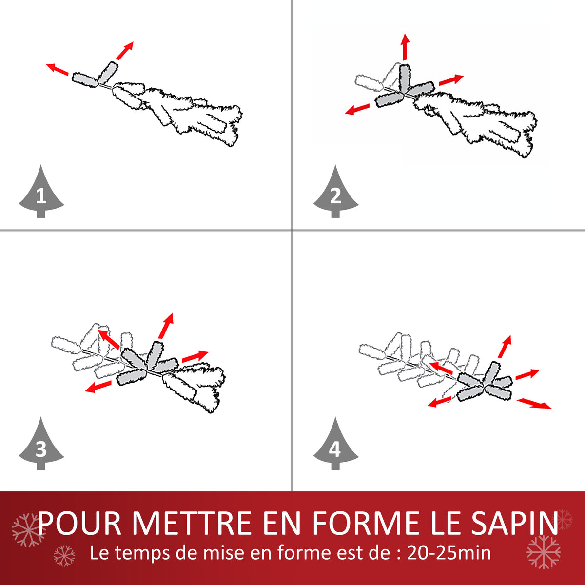 Sapin de Noël Artificiel 150H cm 454 Branches épines Imitation Nordmann Grand réalisme Vert-4