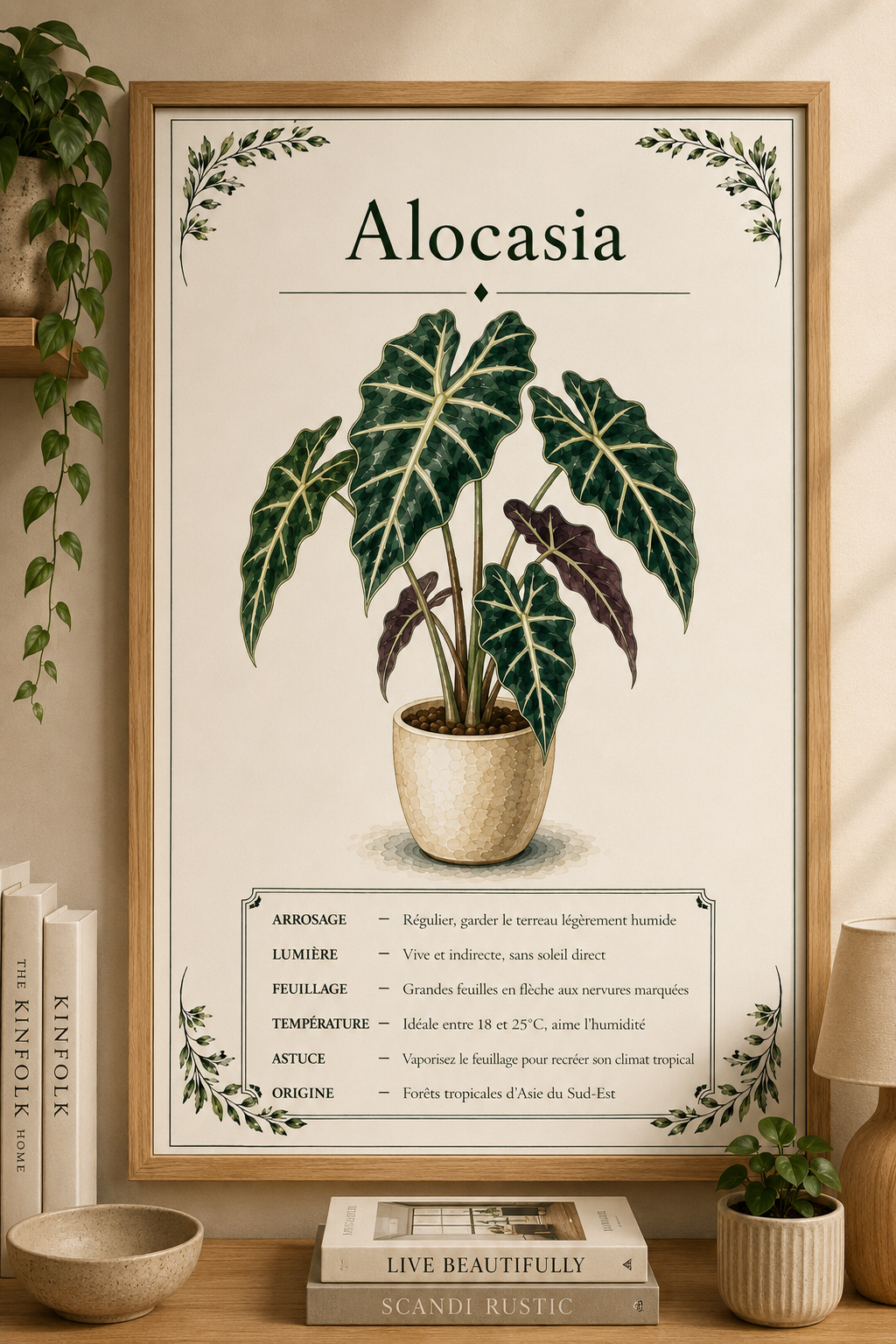Affiche Botanique – Alocasia