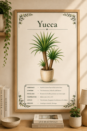 Affiche botanique Yucca à l’aquarelle