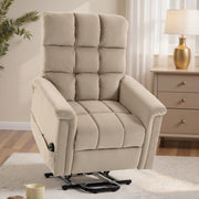 Fauteuil Releveur Électrique, Fauteuil Relax Électrique en Velours avec Dossier Inclinable, Télécommande, Marron-7