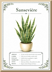 Affiche Botanique – Sansevière