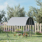 Tunnel poulailler en acier, toit anti-UV 5,32 m²-2