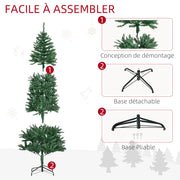 Sapin de Noël Artificiel 210H cm 865 Branches épines Imitation Nordmann Grand réalisme Vert-6