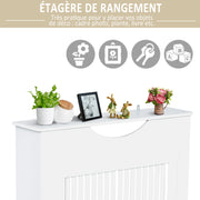Cache-radiateur à lattes Couvercle de Radiateur en bois Design contemporain pour Salon Salle de Séjour-3