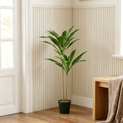 Cordyline artificielle 90 cm, 29 feuilles, pot ciment-7