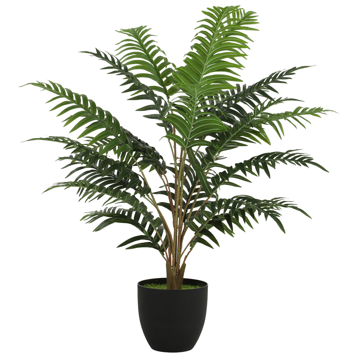 Fougère artificielle 90 cm en pot, branches flexibles, intérieur et extérieur-0