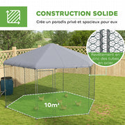 Enclos poulailler couvert, 10 m²-5