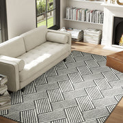 Tapis salon 200 x 140 cm poils courts lavable en machine hypoallergénique pour salon, chambre à coucher, bureau, gris-1